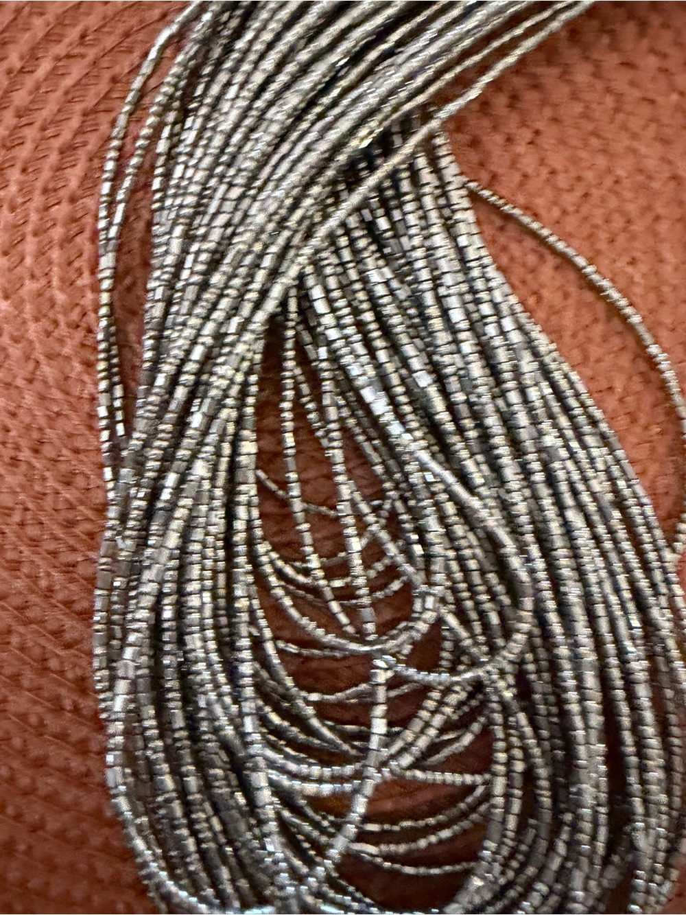 Multi-Strand Hematite Beaded Necklace - Gunmetal Gray - Picture 4 of 6
